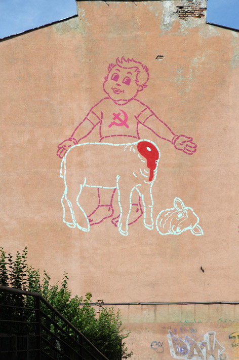 Częstochowa mural baranek